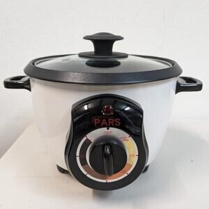 Pars Automatic Persian Rice Cooker Tahdig Rice Maker-White-3 Cup-USED-M124